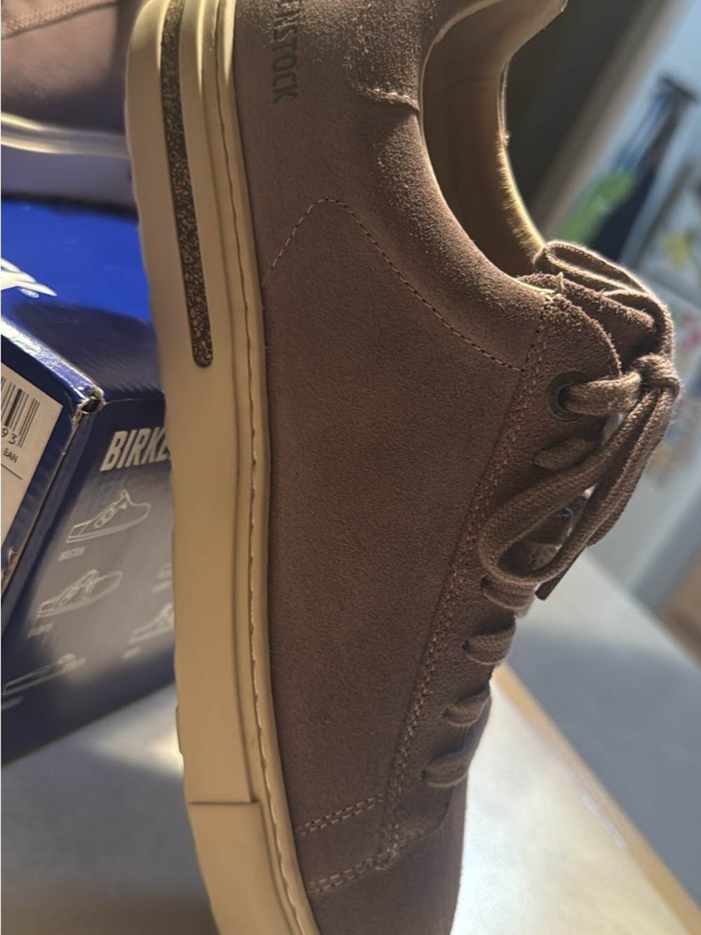 Birkenstock Sneakers in Mauve Gray with White Sole - Picture 9 of 10